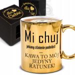 Funandstyle Bögre Arany 300ml Kávé Az Én Mentőm Ajándék Vicces Neki