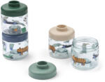 Liewood Recipiente stivuibile pentru mancarea bebelusulu Dominique - Fun / Beach blue - Liewood