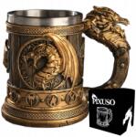 PIXUSO Söröskorsó Valentin Napi Ajándék Neki 500ml Fa Sárkány Dnd Rpg (C02)