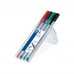 STAEDTLER Triplus 334 Box" hegyező készlet, 4 szín, 0, 3 mm, Staedtler (45794)