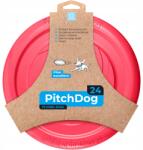 PitchDog kutyajáték, repülő korong, átmérő 24 cm rózsaszín (4823089308579)
