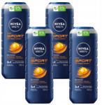 Nivea Sport Relaxáló tusfürdő férfiaknak 4x500ml szett