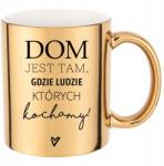 Funandstyle Arany metál bögre Az Otthon Ott Van, Ahol Az Emberek, Akiket Szeretünk