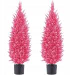  DLD 2 db-os műcédrusfa szett 110 cm - Rózsaszín (B0C3YNGN6L)