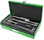 PROSKIT Set chei tubulare 1/4, 23 piese, cutie metalica, PROSKIT (8PK-SD016) Cheie tubulara