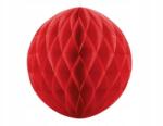 Party Deco Papírgolyó, piros, 40cm (KB40-007)