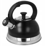 Brunbeste Acél vízforraló hagyományos indukciós síppal 2.5L fekete Brunbeste (2392)