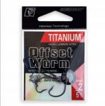 Robinson Titanium Offset Worm 295 akasztó (5 db), méret 1/0 (295 BN)