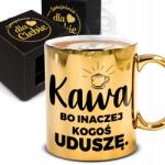 Funandstyle Arany Bögre 300ml Kávé Másképp Fulladok Meg Valakit Ajándék Neki