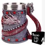 PIXUSO Söröskorsó Ajándék Valentin Napra Neki 500ml Kínai Fa Sárkány (C07)