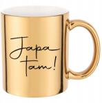 Funandstyle Arany metál Japa Bögre Ott! Vicces Ajándék Karácsonyra Munkahelyre