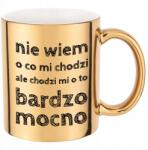 Funandstyle Arany metál bögre Nem Tudom, Mire Gondolok Ajándék Karácsonyra Születésnapra