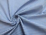  Ruhaszövet pamut 100% kockás fehér-kék 0, 5 mb (14TW8)