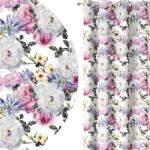 HomeView Függöny Kész Átvezetők 140x250 Átvezetők Virágok 010 Rövidítés Ingyenes (H-ZAP010-U)