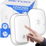 RETOO Vezeték Nélküli Csengő Vízálló Ajtóhoz IP44 Fehér Hangos Kültéri (bezbateryjny E332)