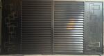 Metal-Dynamics Porti metalice tabla decupata model jaluzea geometric 450x180cm