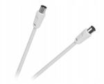 Lechpol Tv antenna kábel Video fehér dugó aljzat 5 m KPO2735F-5 (KPO2735F-5)