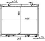 MAHLE Radiator, racire motor MAHLE BEHR CR 1581 000S (CR 1581 000S)