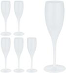 Relaxdays Pahare de șampanie Relaxdays, din plastic, set de 6 (10086287) Pahar