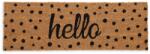 Relaxdays Covoraș de ușă Hello cu buline în nucă de cocos (10135704) Covor