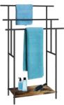 Relaxdays Suport industrial pentru prosoape cu raft (10143364)