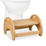 Relaxdays Scaun de toaletă reglabil din bambus (10136187)