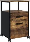 Relaxdays Container cu roți cu 2 sertare (10140634)