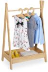 Relaxdays Suport de haine pentru copii cu raft (10136496)