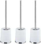 Relaxdays Perie de toaletă cu suport, set de 3 (10135346)