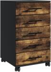 Relaxdays Container cu roți cu 5 sertare (10140598)