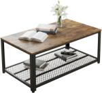 Relaxdays Masă de cafea cu raft de sârmă (10144097) Masa de cafea