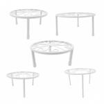 Relaxdays Suporturi rotunde pentru flori, set de 5 (10137637)