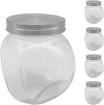 Relaxdays Borcan pentru bomboane, set de 5, 650 ml (10141983)