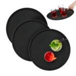 Relaxdays Set de 3 tăvi rotunde de servire 40 cm (10135636) Tava