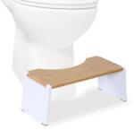 Relaxdays Scaun de toaletă pliabil din bambus (10141844)
