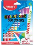 Maped Color Peps Duo Kétvégű, Filctoll Készlet - 10 db-os, 20 Szín