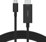 Belkin Кабел Belkin USB-C към HDMI 2.1 2M, Черен (AVC012bt2MBK)