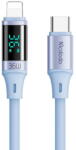 Mcdodo Mcdodo Cablu Type-C la Lightning Digital Display Silicone Fast Charging, 36W, 1.2m Albastru (CA-1939)