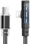 Mcdodo Mcdodo Cablu Type-C la Lightning Dichromatic 90 grade, Fast Charging, 36W, LED, 1.8m, Negru (CA-3443)