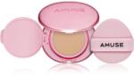 AMUSE Dew Power Vegan Cushion дълготраен грим в гъбичка за освежаване и изглаждане на кожата цвят 03 Honey 15 гр