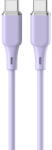 Lemontti Lemontti Cablu Liquid Silicon Type-C la Type-C, Fast Charge, PD 60W, 1.2m, Mov (LEMCPSTCF60M)