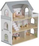 Moni Дървена къща за кукли Moni Toys - Ema, с мебели (112292)