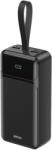 BWOO 65W powerbank 30000 mAh 2x USB-A, 1x USB-C LCD kijelzővel, fekete