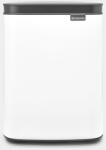 Brabantia 22 23 44 Bo Waste Bin 4 L Téglalap alakú Acél Fekete, Fehér kuka (22 23 44)