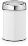 Brabantia 364488 kuka 3 L Kör Műanyag, Rozsdamentes acél Fémes, Fehér (36 44 88)