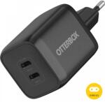 OtterBox USB-C Dual Port 65W Wall Charger EU fekete (78-81342)