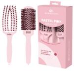 Olivia Garden Kit 2 perii pentru coafare Pastel Pink Brush Kit (5414343019233)