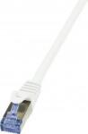 LogiLink Cablu S FTP LogiLink Cat 6A 10G 0.25m Alb (cq3011s)