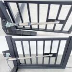 PNI MAB300 lengőkapu automatizálási készlet 2 db 40 W-os motorral, távirányítókkal és vezérlőpanellel, fotocellákkal és lámpával, kapuhossz max. 2 x 2, 5 m, kapu súlya 200 kg