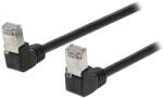 Nedis Valueline VLCP85127B30 SF/UTP cablu patch Cat5e, RJ45, 10/100/1000 Mbps, lungime 3m, negru (VLCP85127B30)